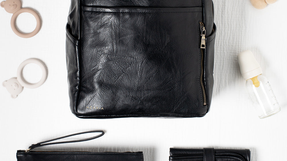 Motherhood Essentials Set Bundle in black on white background