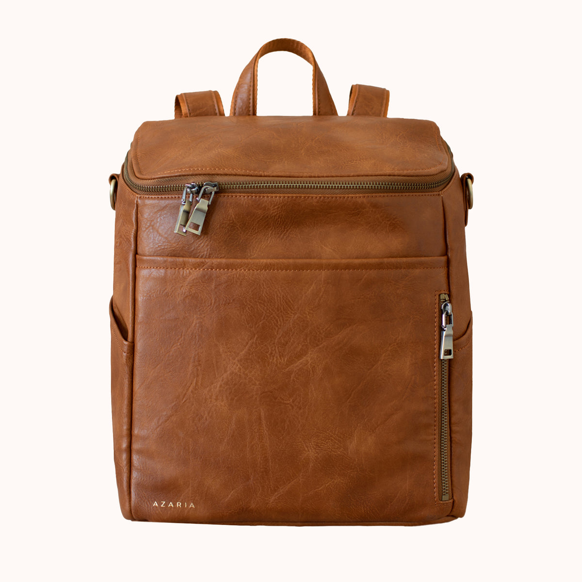 La Mère Original Vegan Leather Diaper Bag Backpack
