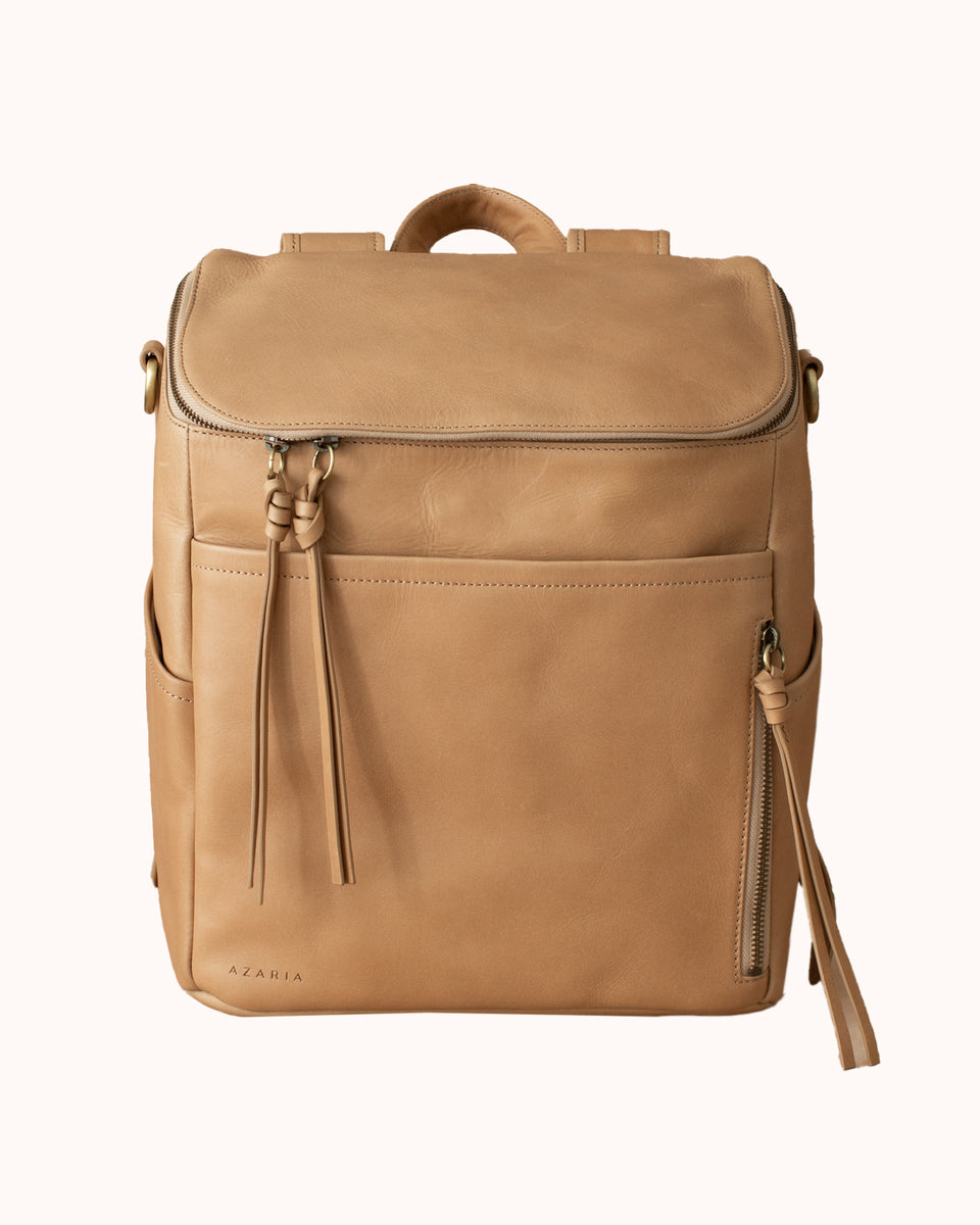 Genuine Leather Diaper Bag Backpack - La Mère Original Luxe – AZARIA