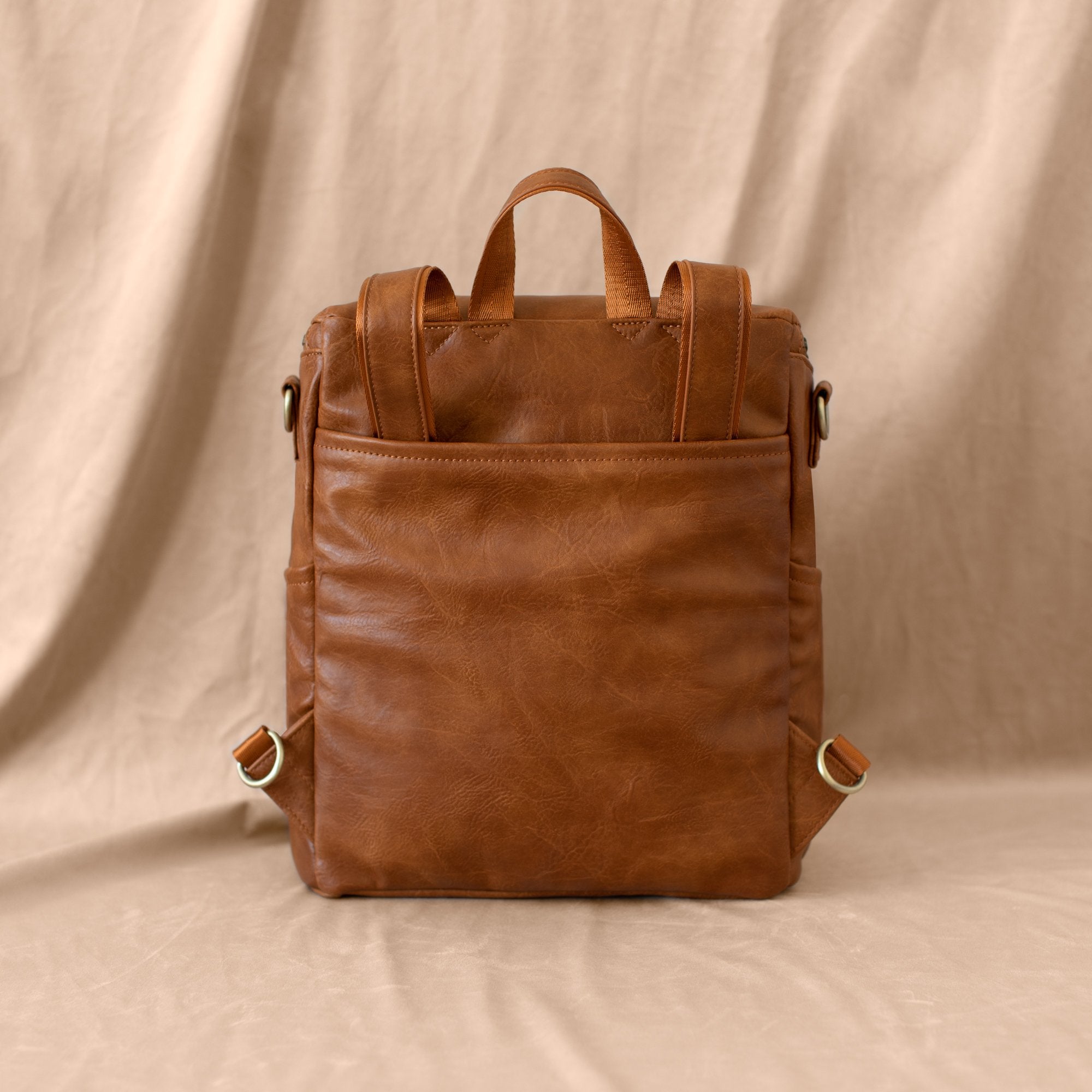 Vegan Leather Diaper bag backpack - Mable - La Mère Original
