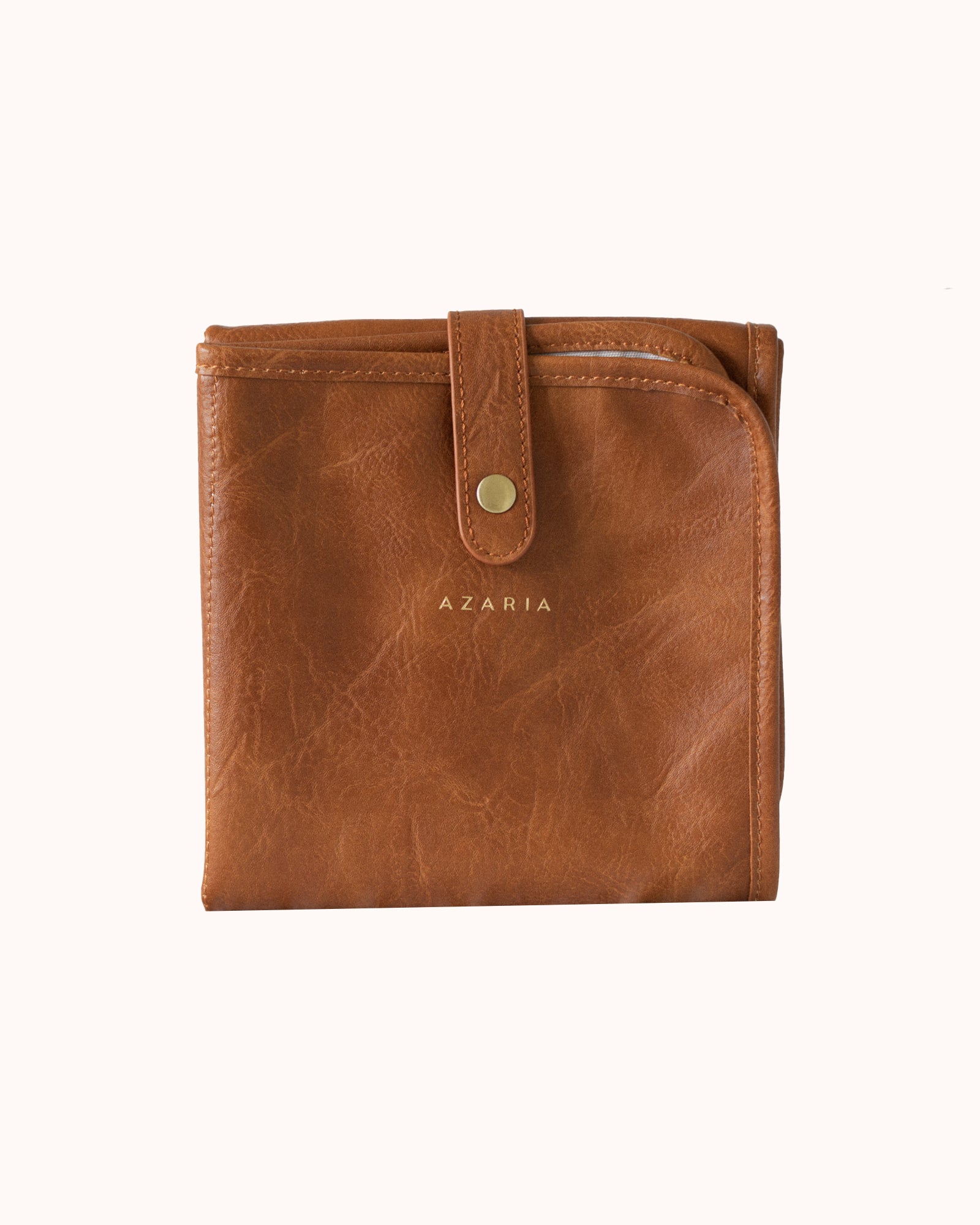 maple vegan leather baby changing mat on white background