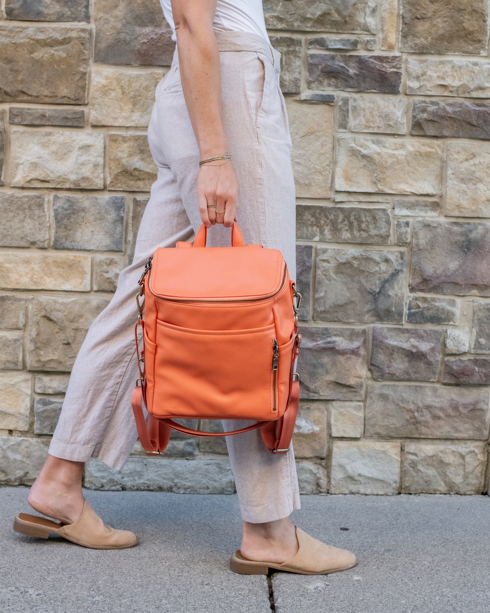 La Mère Vegan Leather Backpack Petite – AZARIA