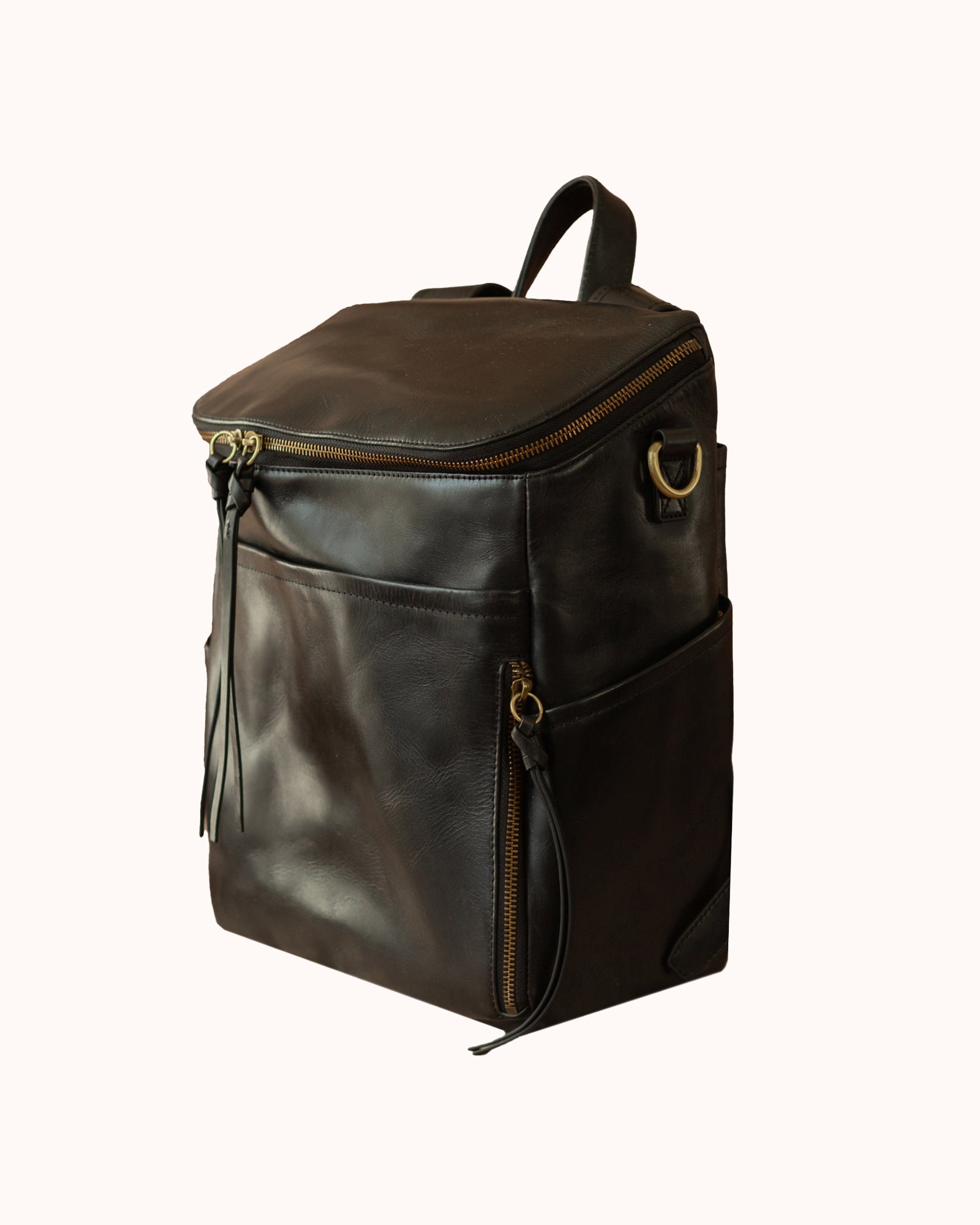 Genuine Leather Diaper Bag Backpack