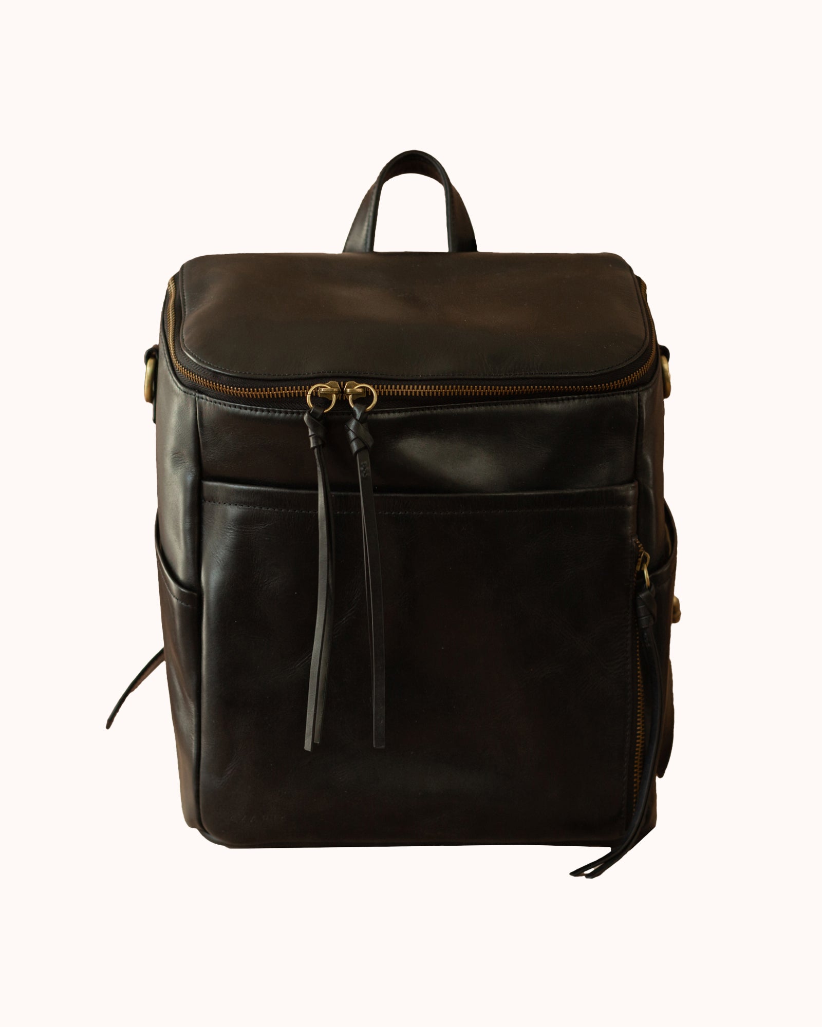 Full Grain Leather Diaper Backpack