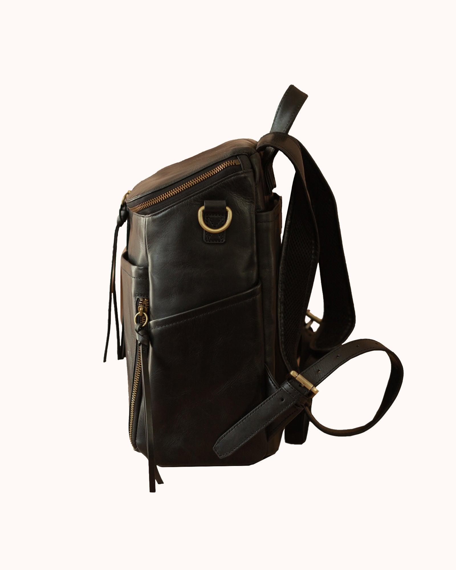 Full Grain Leather Diaper Backpack