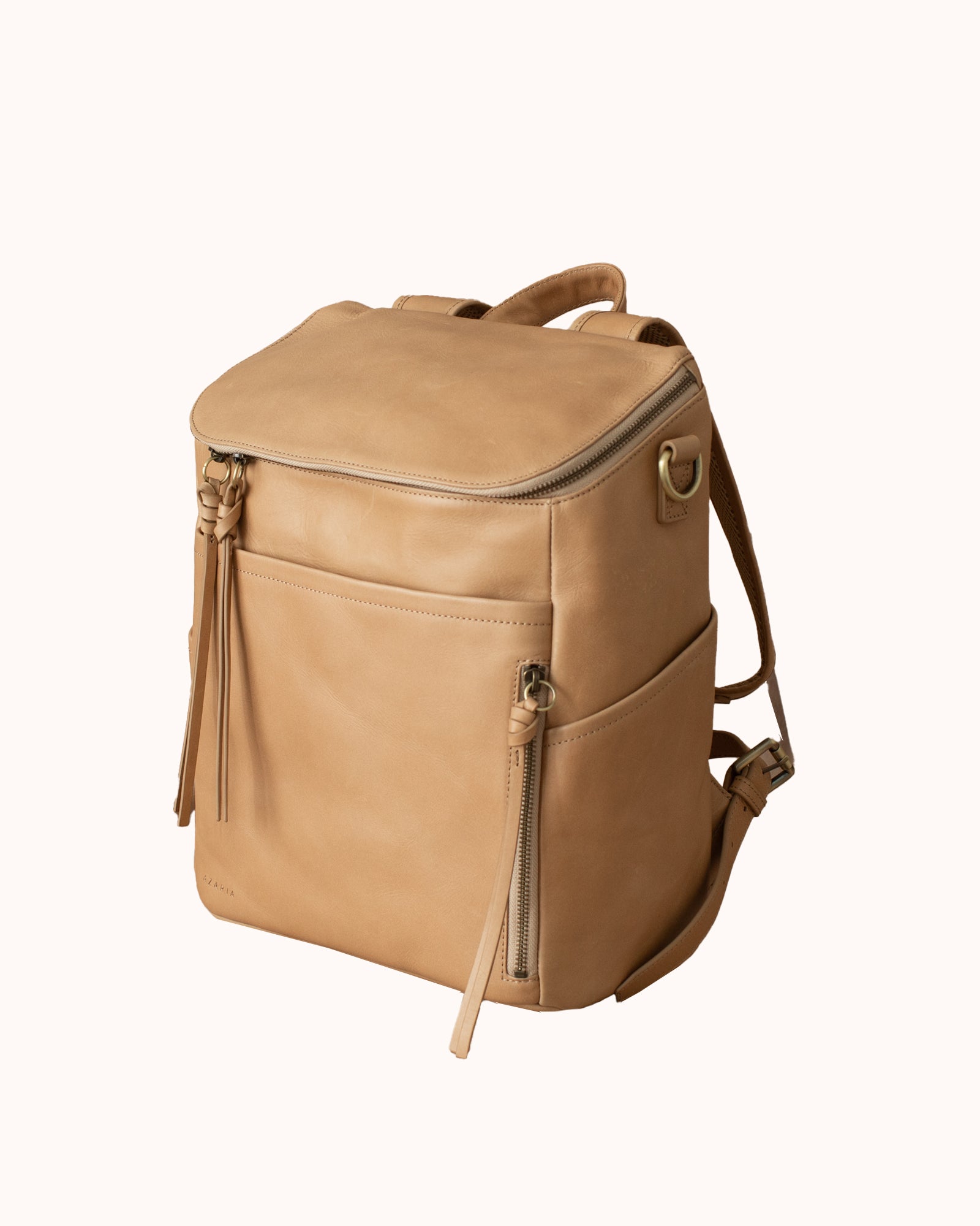 La Mère Luxe Leather Backpack Petite Black