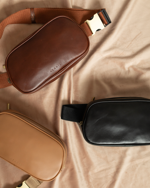 Luxe Amie Belt Bag - Cognac