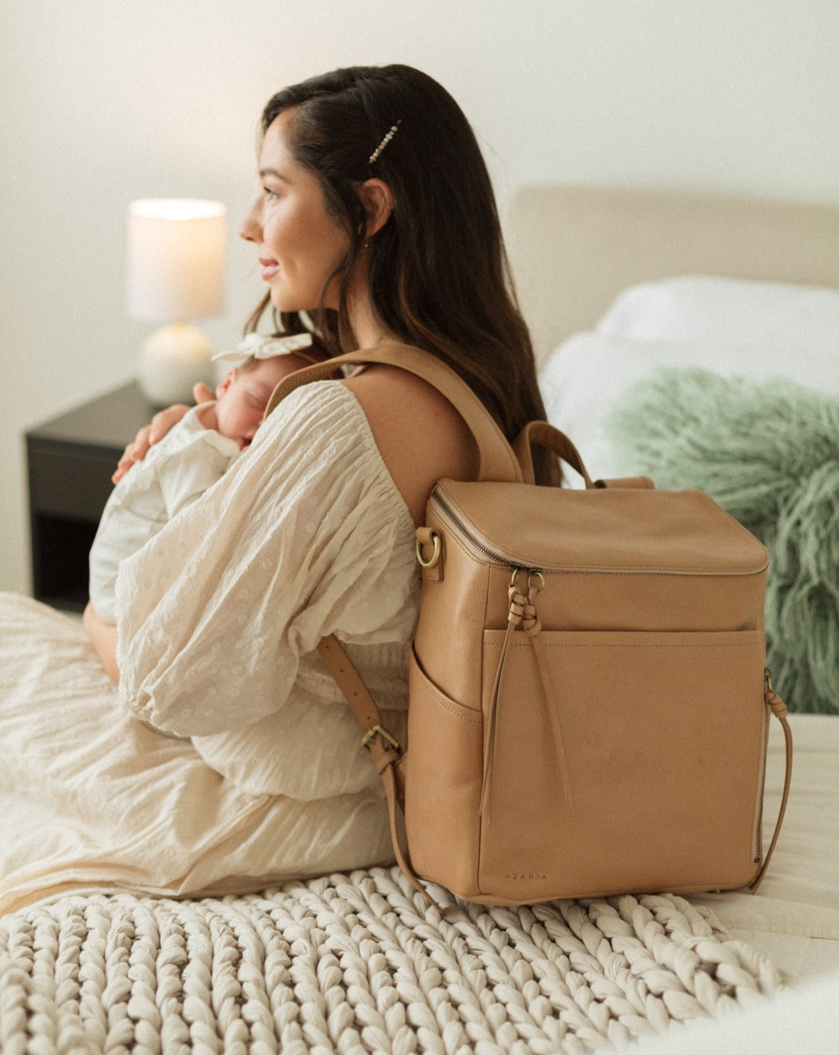 Leather Diaper Bags Vegan & Full Grain Leather Azaria