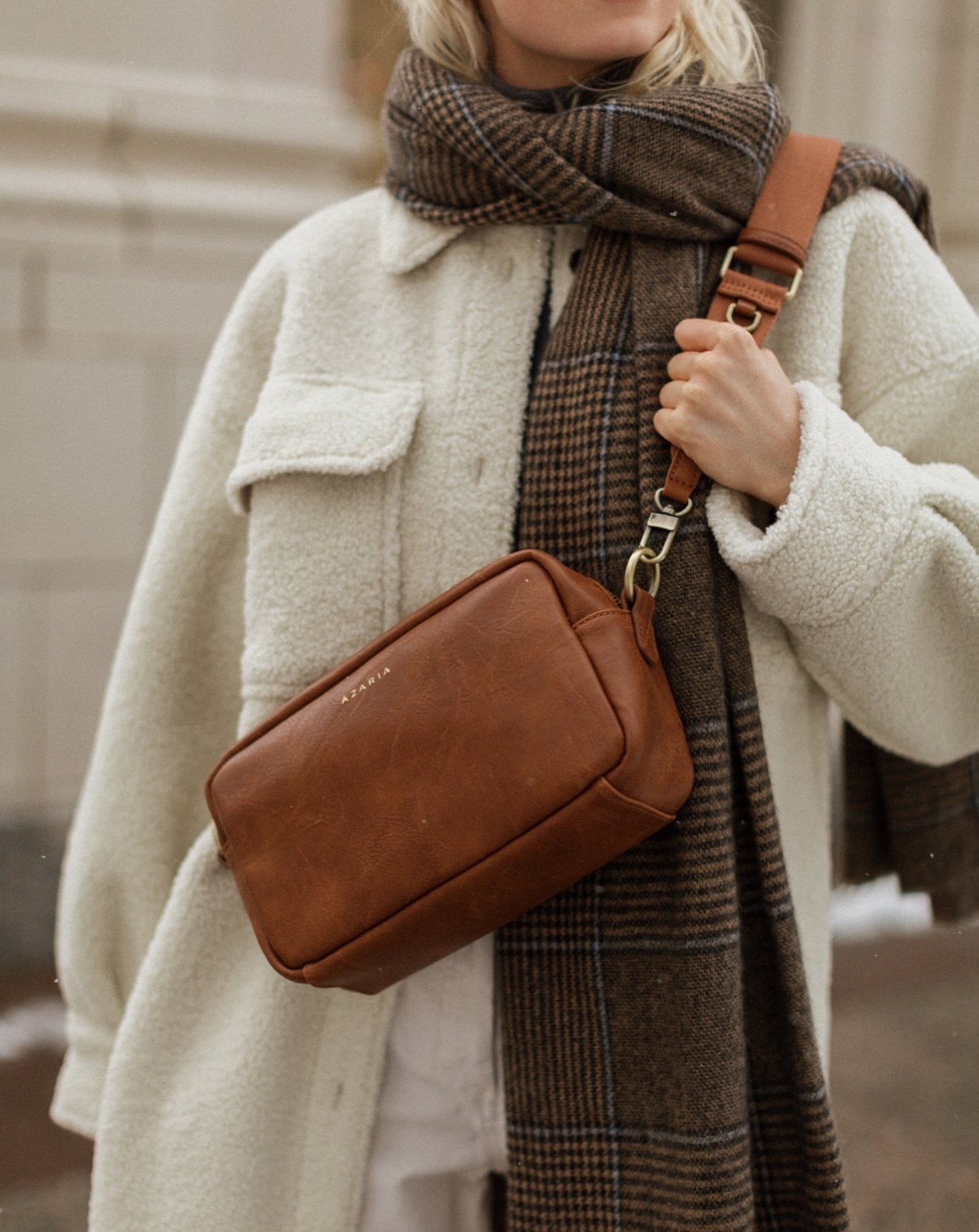 Azaria offers Petite Camera Bag in Maple