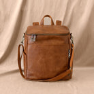 Leather Diaper Backpack - Mable - La Mère Original
