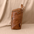 Leather Diaper Backpack - Mable - La Mère Original