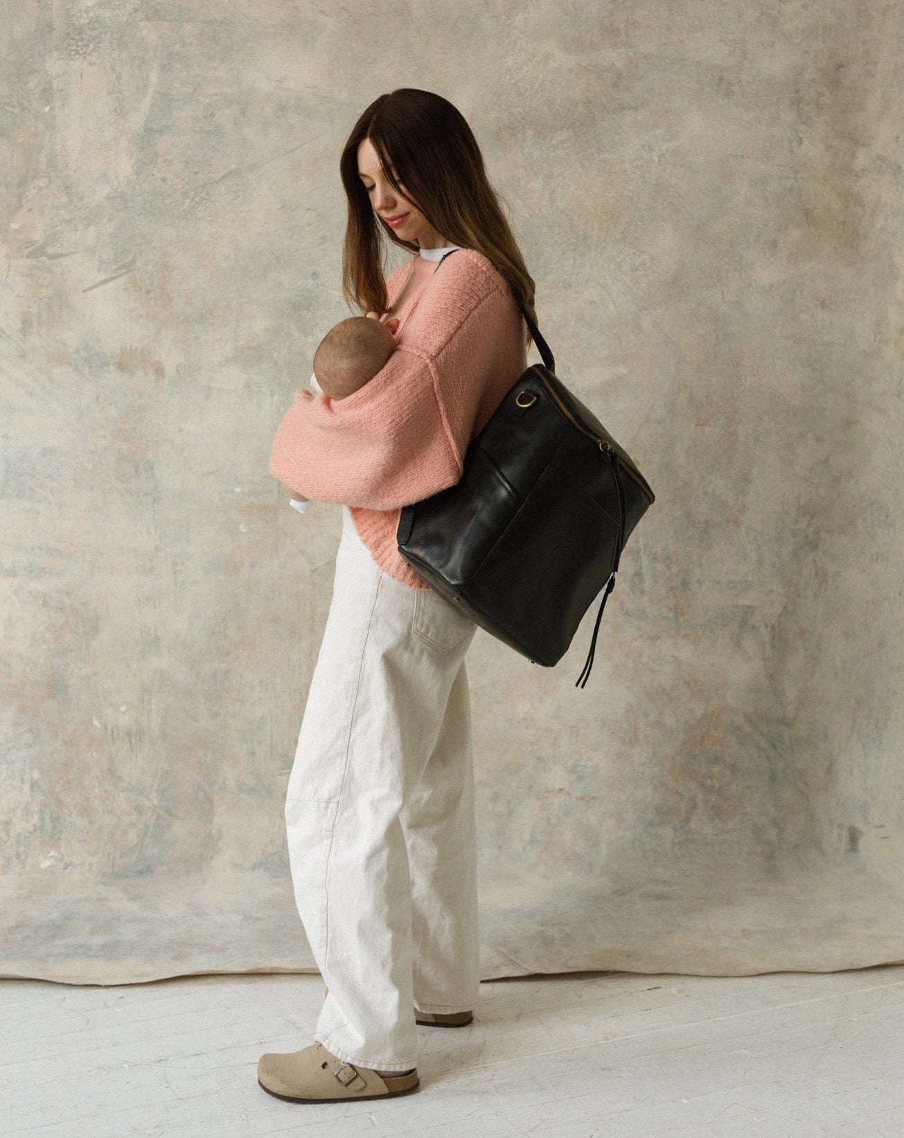 La Mère Grand Luxe - Leather Diaper Bag Backpack | Azaria – AZARIA