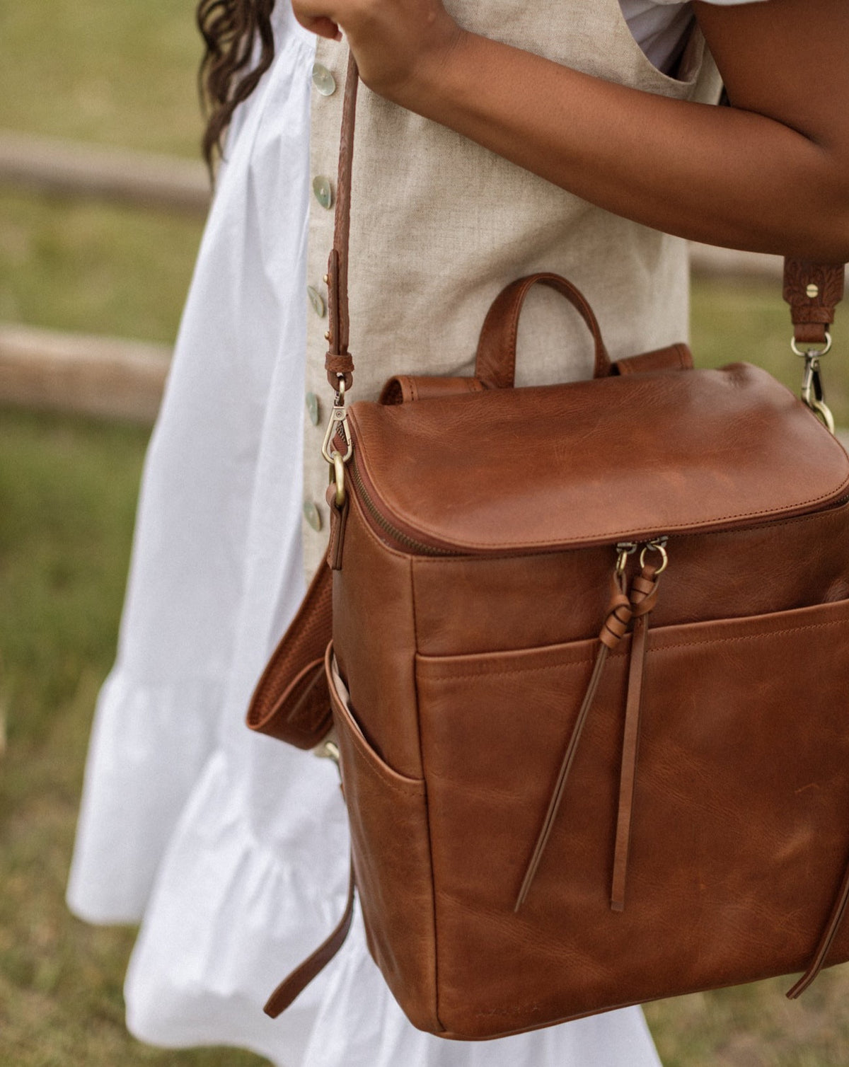 Leather Diaper Bags - Vegan & Full Grain Leather | Azaria