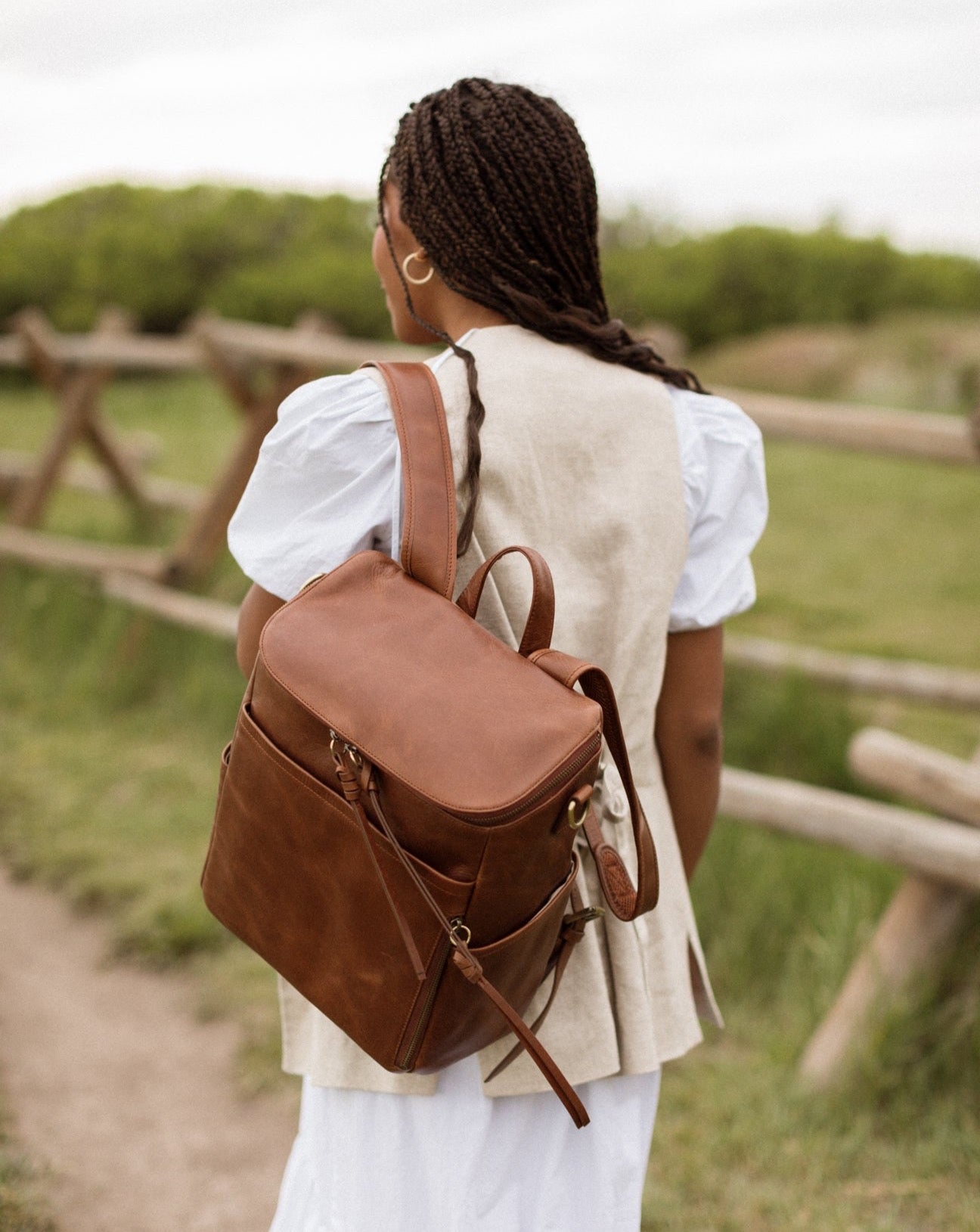 Genuine Leather Diaper Bag Backpack - La Mère Original Luxe – AZARIA