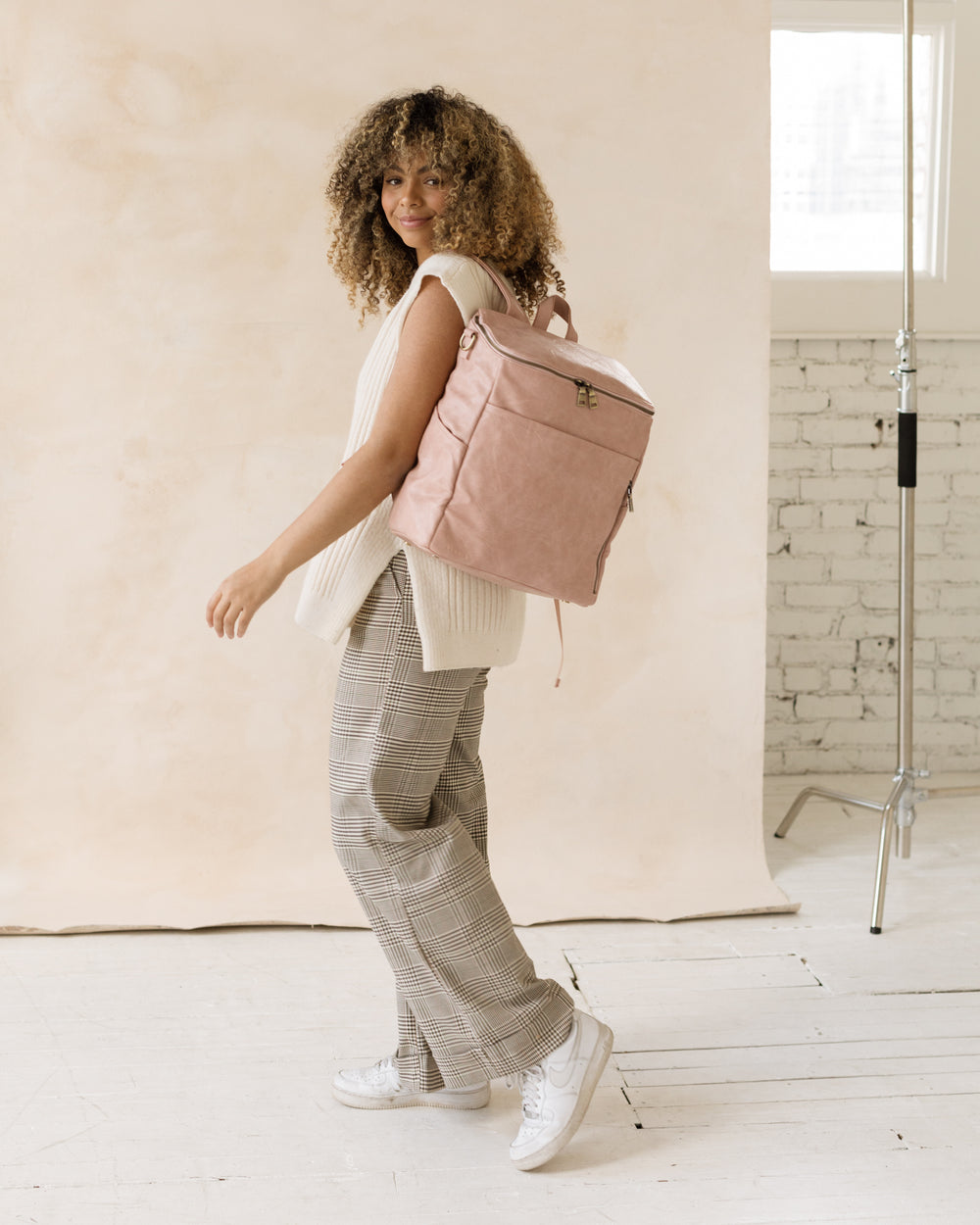 Chic Designer Diaper Handbag - Happ Paige Carryall Black - Soft & Feminine Diaper Backpack for Fashion Forward Moms