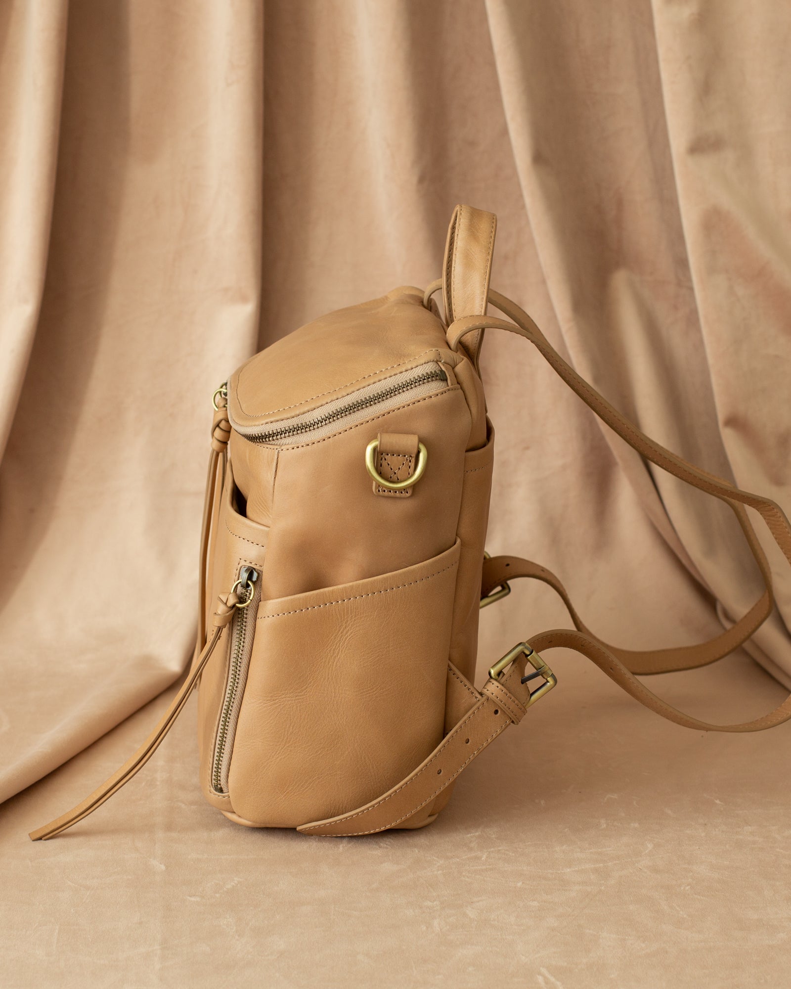 La Mère Luxe Leather Backpack Petite – AZARIA